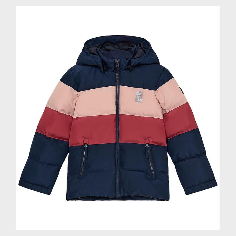 LEGO® Wear Dynejakke - LWJipe 705 - Navy/Dark Rose/Rose/