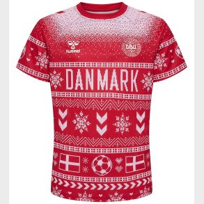 Hummel T-shirt - hmlDBU Fan XMAS - Tango Red