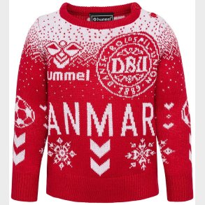 Hummel Bluse - Strik - hmlDBU Fan XMAS - Tango Red