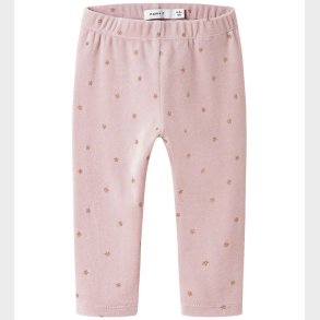 Name it Leggings - Velour - NbfNorah - Burnished Lilac