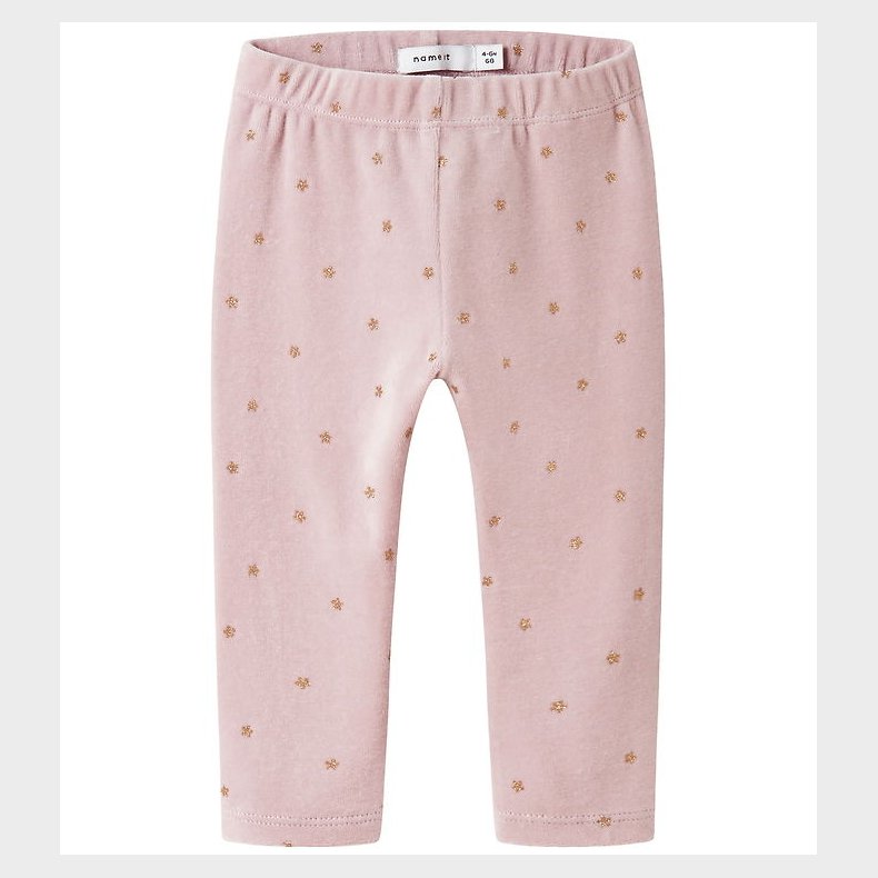 Name it Leggings - Velour - NbfNorah - Burnished Lilac