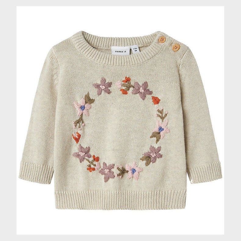 Name It Bluse - Stirk - NbfOpair - Peyote Melange