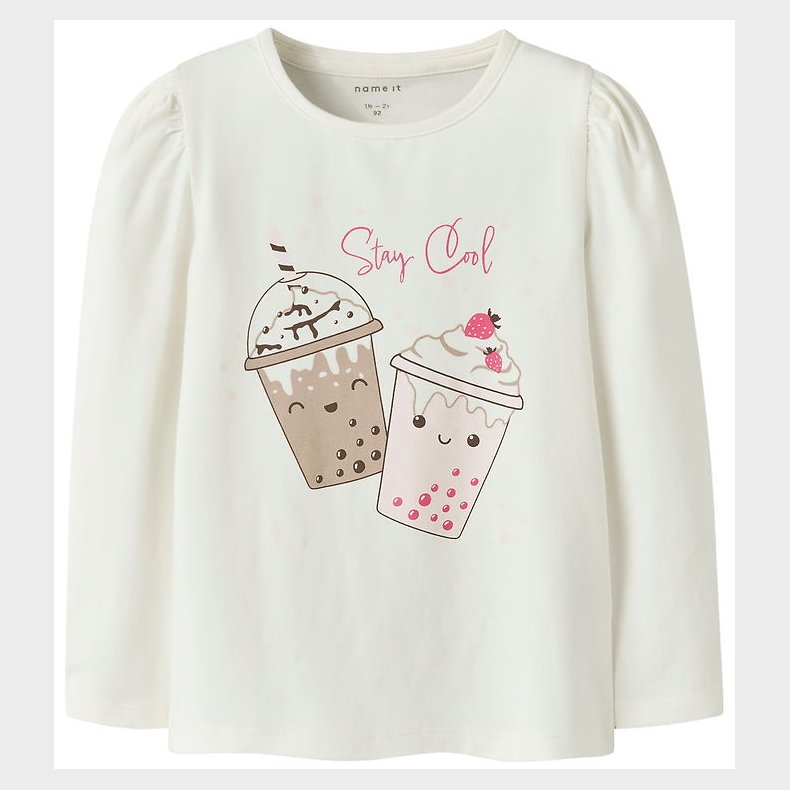 Name It Bluse - NmfOllia - Coconut Milk