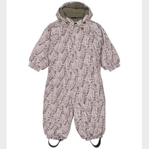 Mikk-Line Flyverdragt - AOP Floral - Cloud Gray