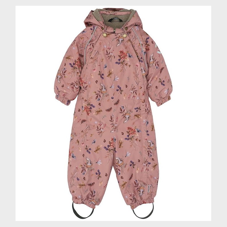 Mikk-Line Flyverdragt - AOP Floral - Burlwood