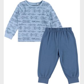 CeLaVi Natj - 2-delt - Ashley Blue m. Racerbiler