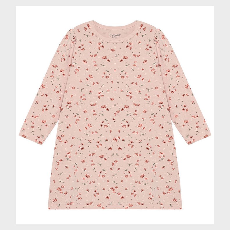 CeLaVi Natkjole - AOP - Sepia Rose