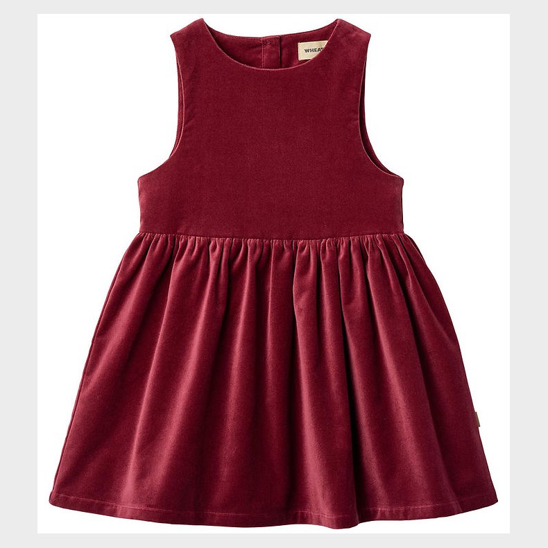 Wheat Kjole - Velour - Thelma - Ruby Red