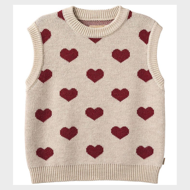 Wheat Bluse - Strik - Gaby - Offwhite Melange