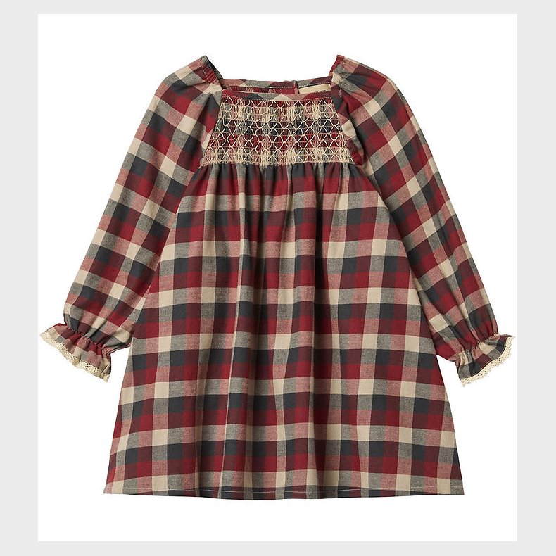 Wheat Kjole - Bella - Red Blue Check