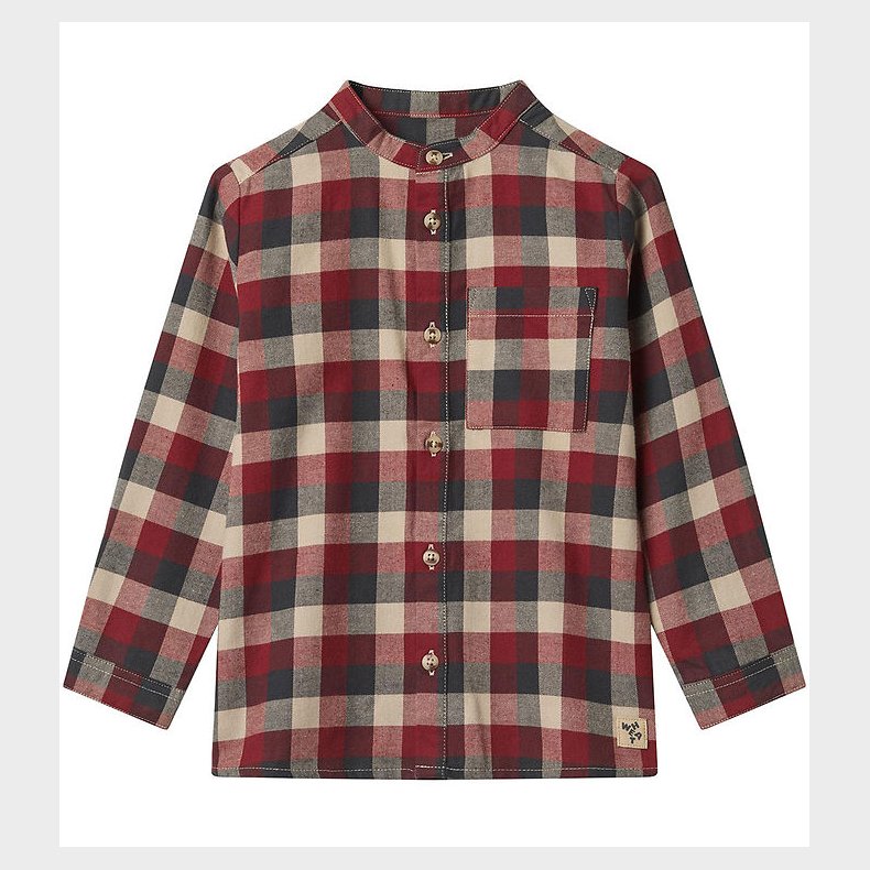 Wheat Skjorte - Willum - Red Blue Check