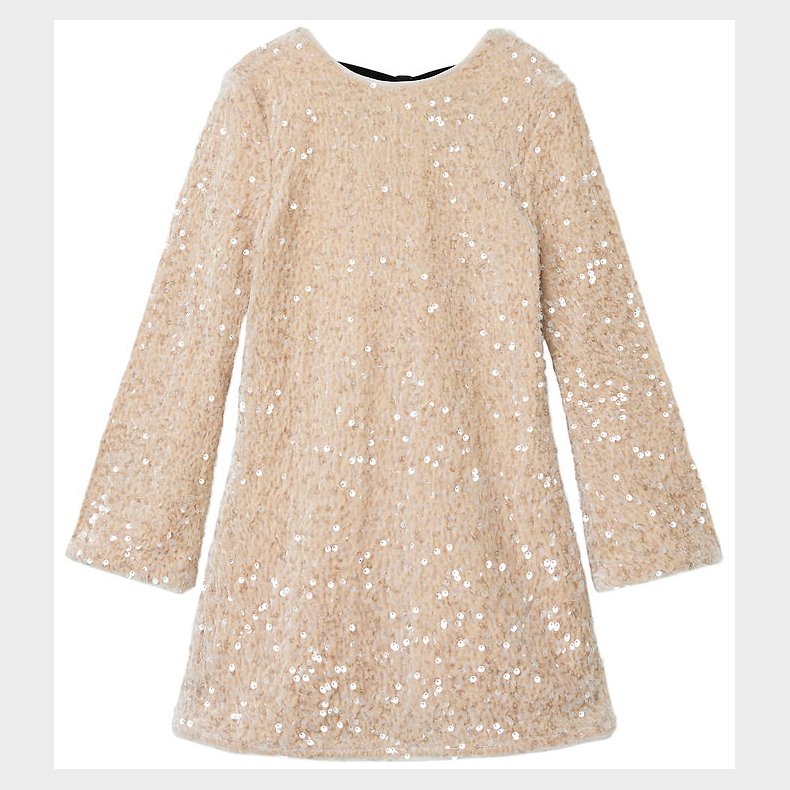 Name It Kjole - NkfRusitta - Jet Stream/Black Bow m. Palietter