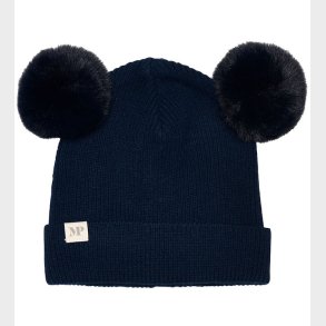 MP Hue m. Kvast - Uld - Dark Denim Melange