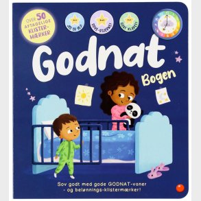 Forlaget Bolden Billedbog - Godnat Bog - Over 50 Aftagelige Klis