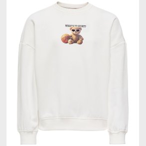 Kids Only Sweatshirt - KogBila - Egret/Sport