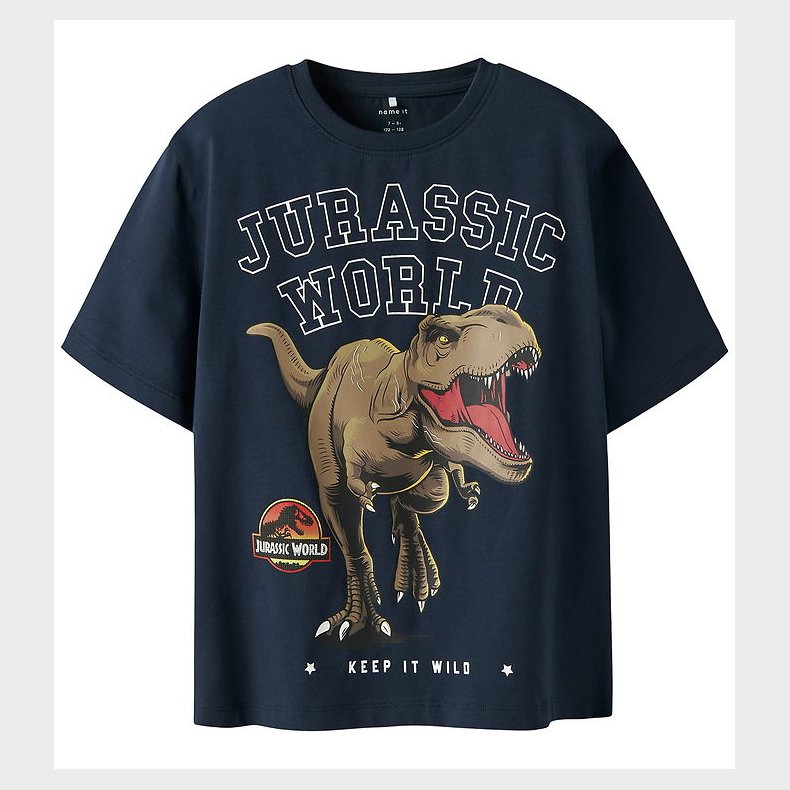 Name It T-shirt - NkmDorrel - Jurassic - Navy Blazer