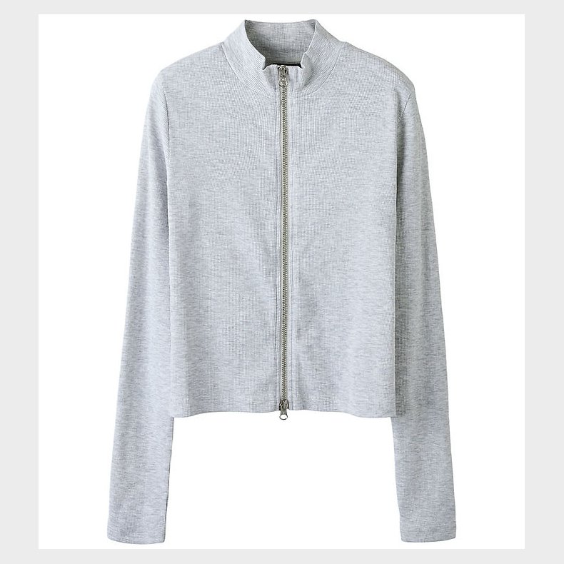 LMTD Cardigan - NlfHinaja - Light Grey Melange