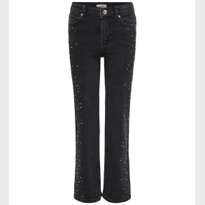 Kids Only Denimbukser - KogJuicy - Washed Black/Rhinestones