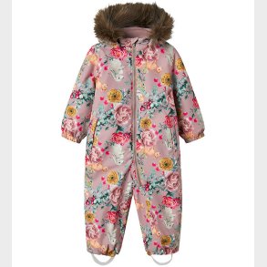 Name It Flyverdragt - Noos - NmfSnow10 - Woodrose/Flower Rabbit