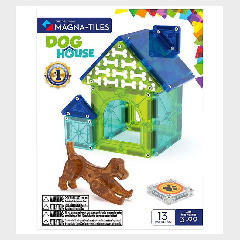 Magna-Tiles Magnets�t - 13 Dele - Dog House + MicroMAGS