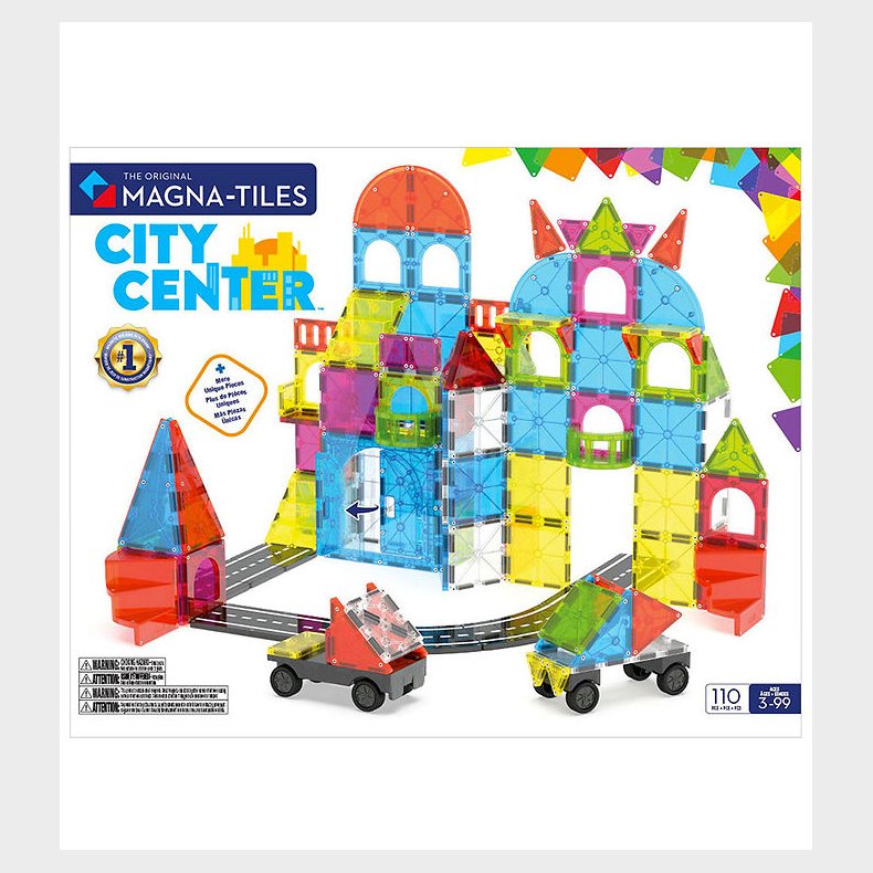 Magna-Tiles Magnets�t - 110 Dele - City Center + MicroMAGS
