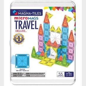 Magna-Tiles Magnetst - 55 Dele - Deluxe Travel Set + MicroMAGS