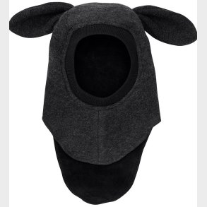 Huttelihut Elefanthue - Uld - 2-lags - Dark Grey Melange m. rer