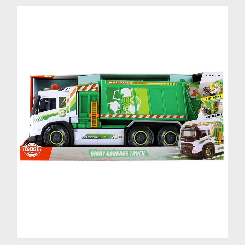 Dickie Toys Arbejdsmaskine - Skraldebil - Lys/Lyd
