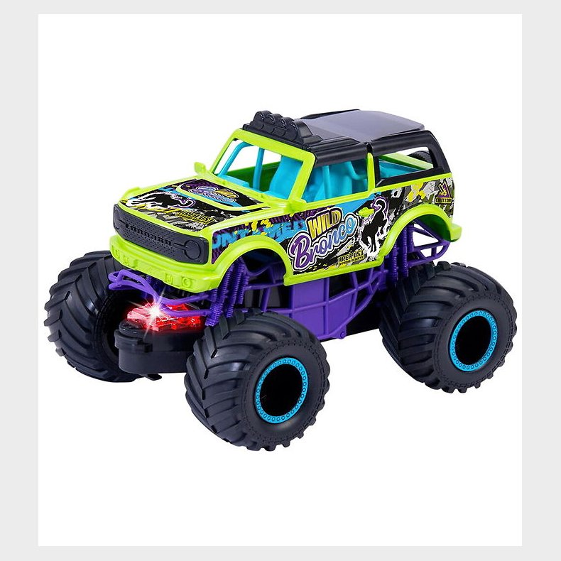 Dickie Toys Bil - Wild Bronco - Lys/Lyd