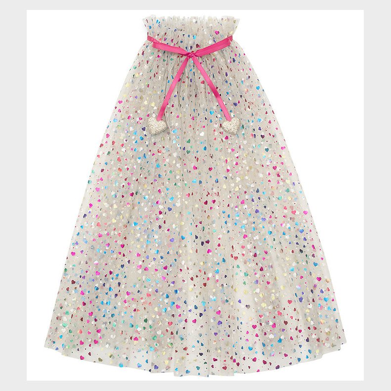 Mimi & Lula Kappe - Beige Rainbow Hearts