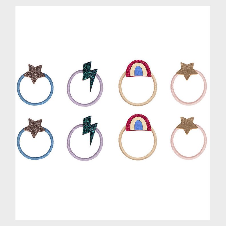 Mimi & Lula Hrelastikker - 8-pak - Mini Rainbow Dancing Queen