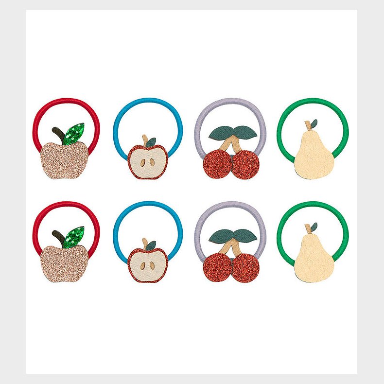 Mimi & Lula Hrelastikker - 8-pak - Mini Fruity Mushroom Village