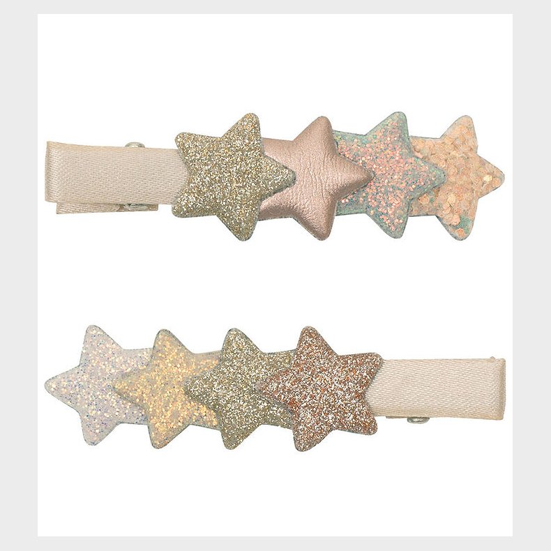 Mimi & Lula Hrclips - 2-pak . Layered Star Shimmer Enchanted