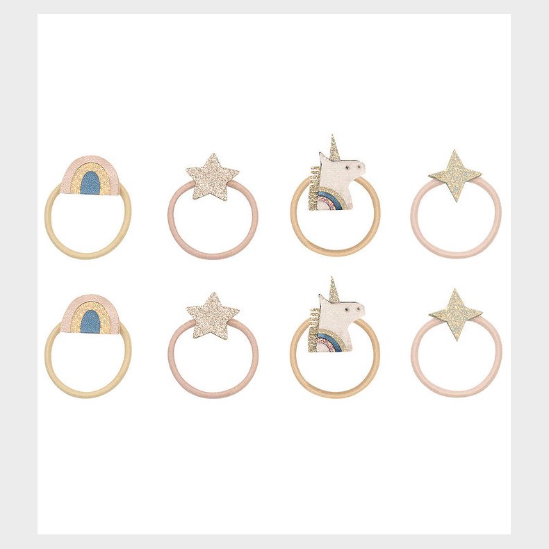 Mimi & Lula Hrelastikker - 8-pak - Mini Unicorn Celeste