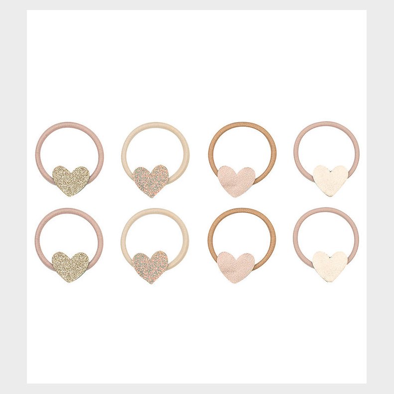 Mimi & Lula H�relastikker - 8-pak - Mini Heart Shimmer Enchanted