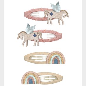 Mimi & Lula H�rsp�nder - 4-pak - 5 cm - Winged Unicorn Celeste