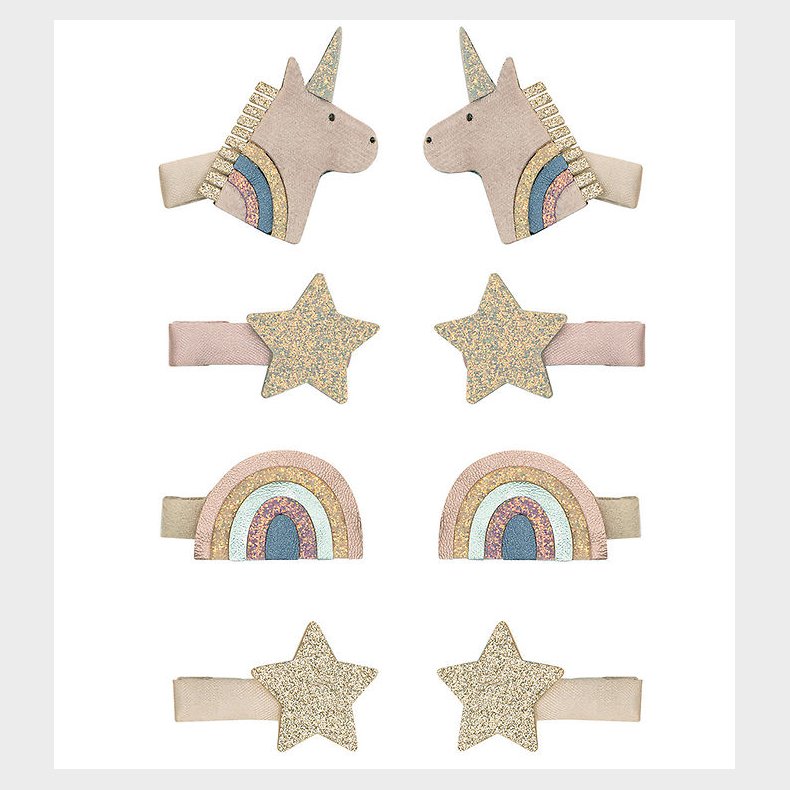 Mimi & Lula Hrclips - 8-pak - Mini Unicorn Celeste