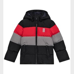 LEGO® Wear Dynejakke - LWJipe 705 - Sort/R�d/Gr�