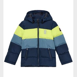 LEGO Wear Dynejakke - LWJipe 705 - Navy/Bl�/Gul