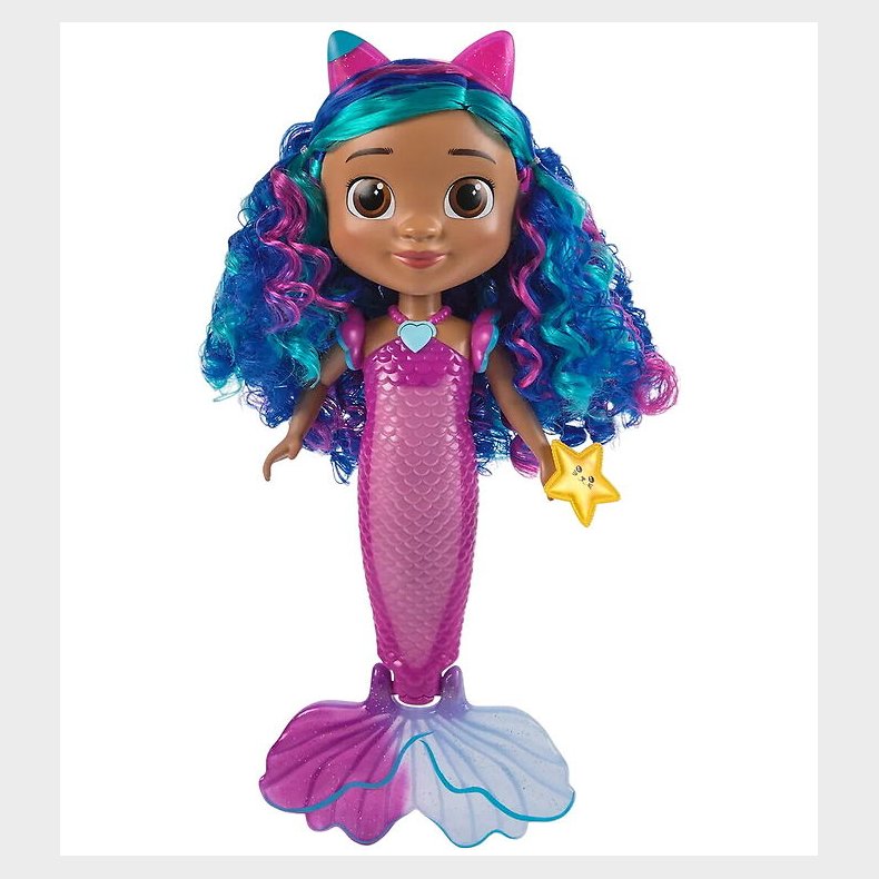 Gabby's Dollhouse Dukke - Sing & Shine Mermaid Gabby Doll - 36 c