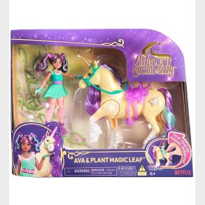 Unicorn Academy Legetjsfigurer - Ava & Plant Magic Leaf