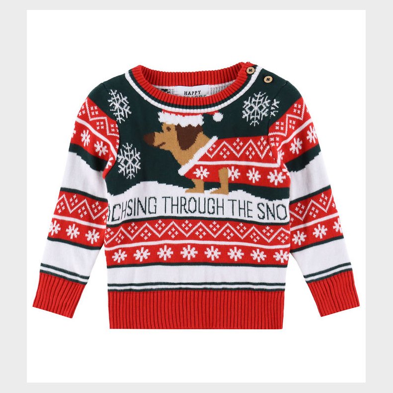 Jule-Sweaters Bluse - The Sausage Dog Christmas Sweater