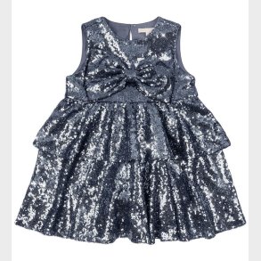 Konges Sljd Kjole - Rosie - Bel Air Blue m. Pailletter