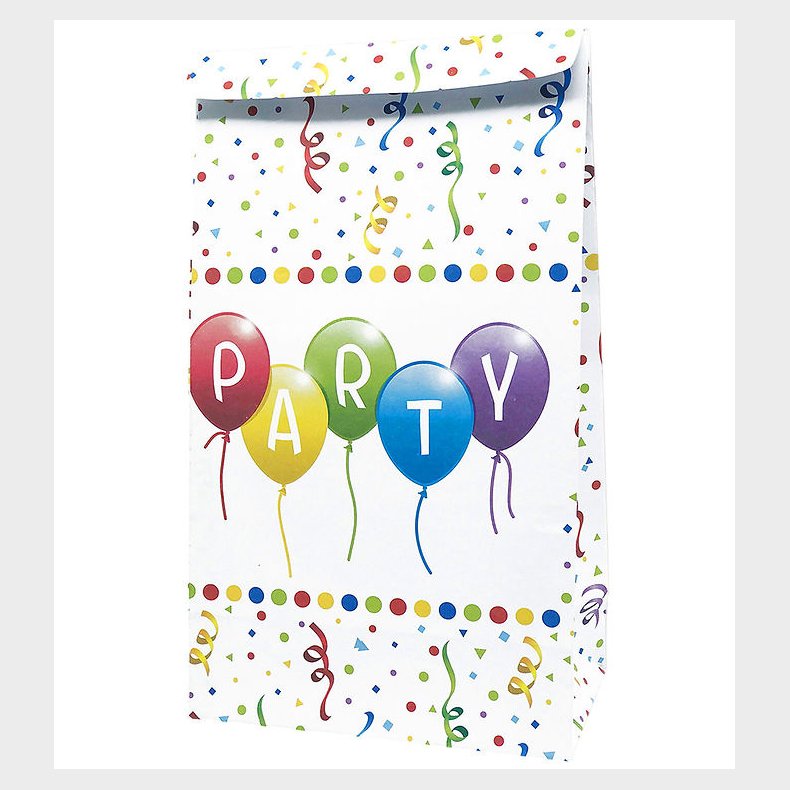 Decorata Party Slikposer - 4-pak - Happy Birthday Streamers