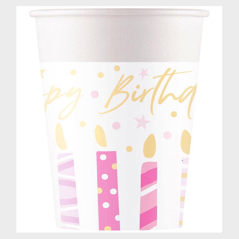 Decorata Party Papkrus - 8-pak - 200 ml - Birthday Candles