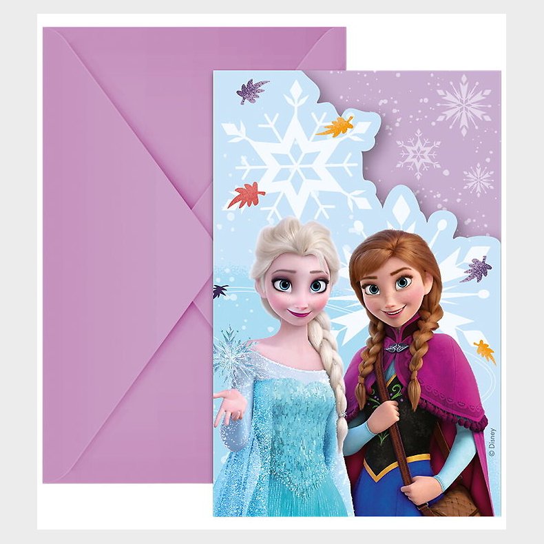 Decorata Party Invitationer - 6-pak - Frozen Idyllic Wonder