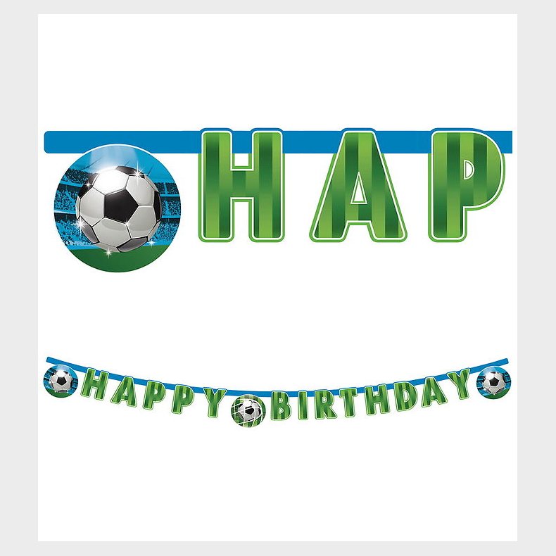 Decorata Party Happy Birthday Banner - Soccer Fan