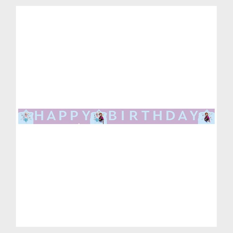 Decorata Party Happy Birthday Banner - Frozen Idyllic Wonder