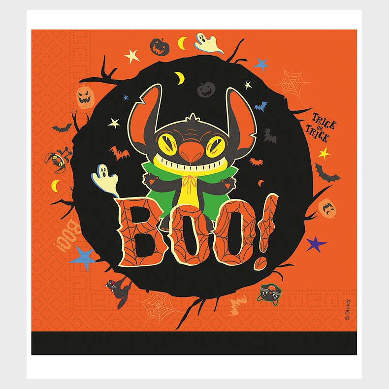 Decorata Party Servietter - 20-pak - 33*33 cm - Stitch Halloween