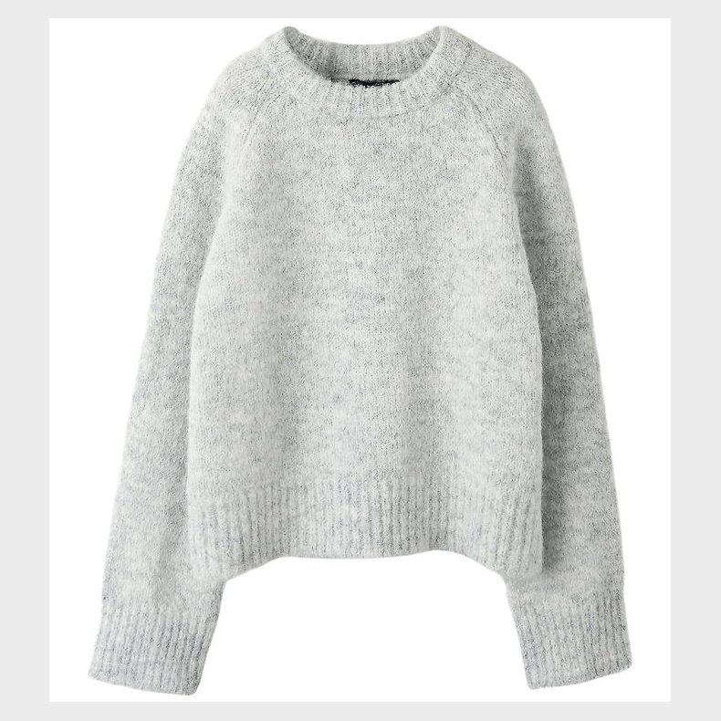 LMTD Bluse - Strik - Short - NlfBullo - Light Grey Melange